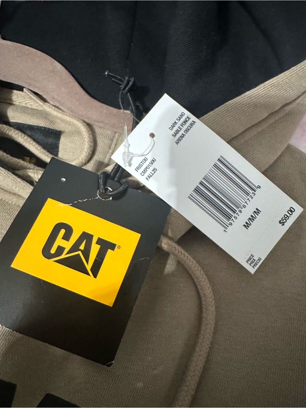Cat workout sweater hoodie dark sand color - Picture 4 of 5